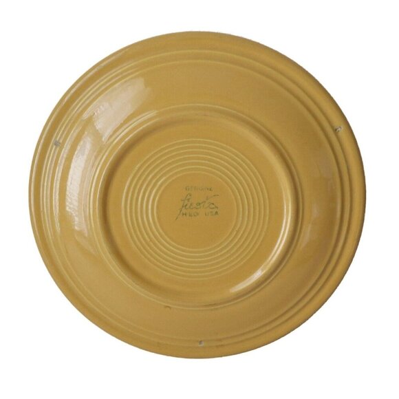 3 Vintage Fiestaware Plates Dinner Plates & 10.5" Plate Turquoise Yellow - Picture 6 of 8